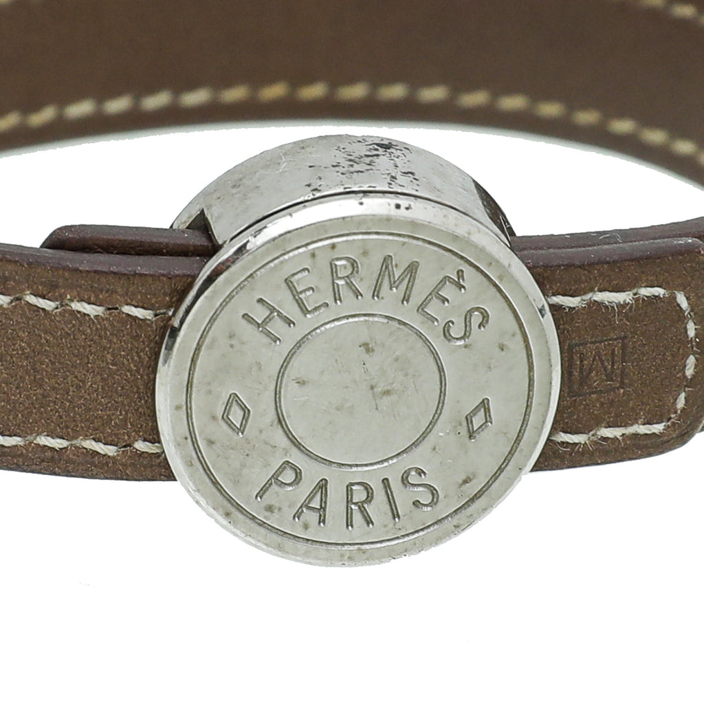 Hermes Bicolor Clou De Selle Bracelet