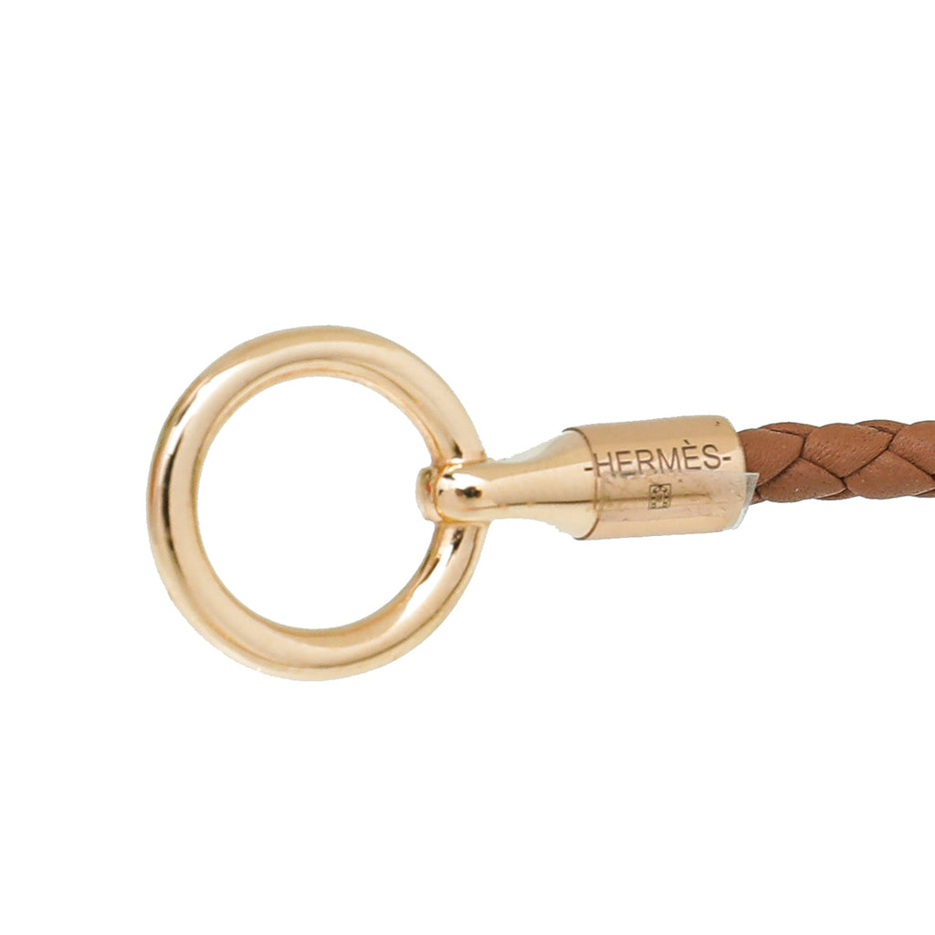 Hermes Gold Glenan Braided Bracelet