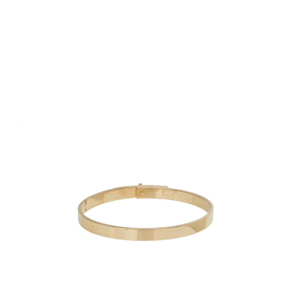 Hermes 18K Rose Gold Diamond Kelly Small Model Bracelet