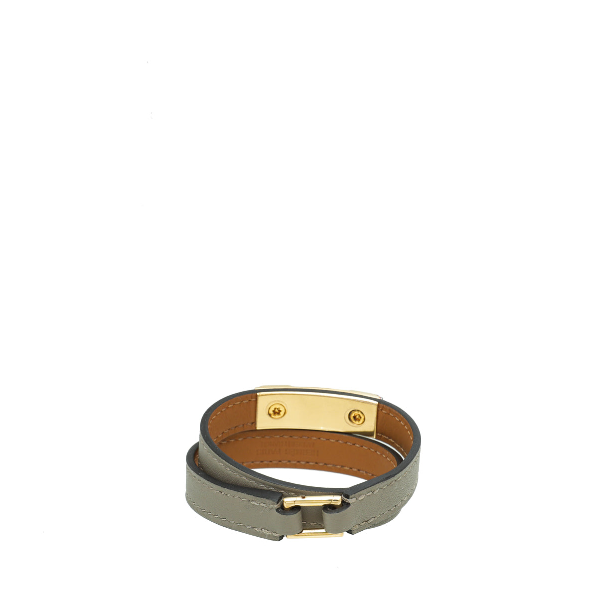 Hermes Etoupe Rivale Double Tour Bracelet