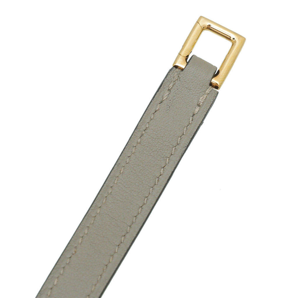 Hermes Etoupe Rivale Double Tour Bracelet