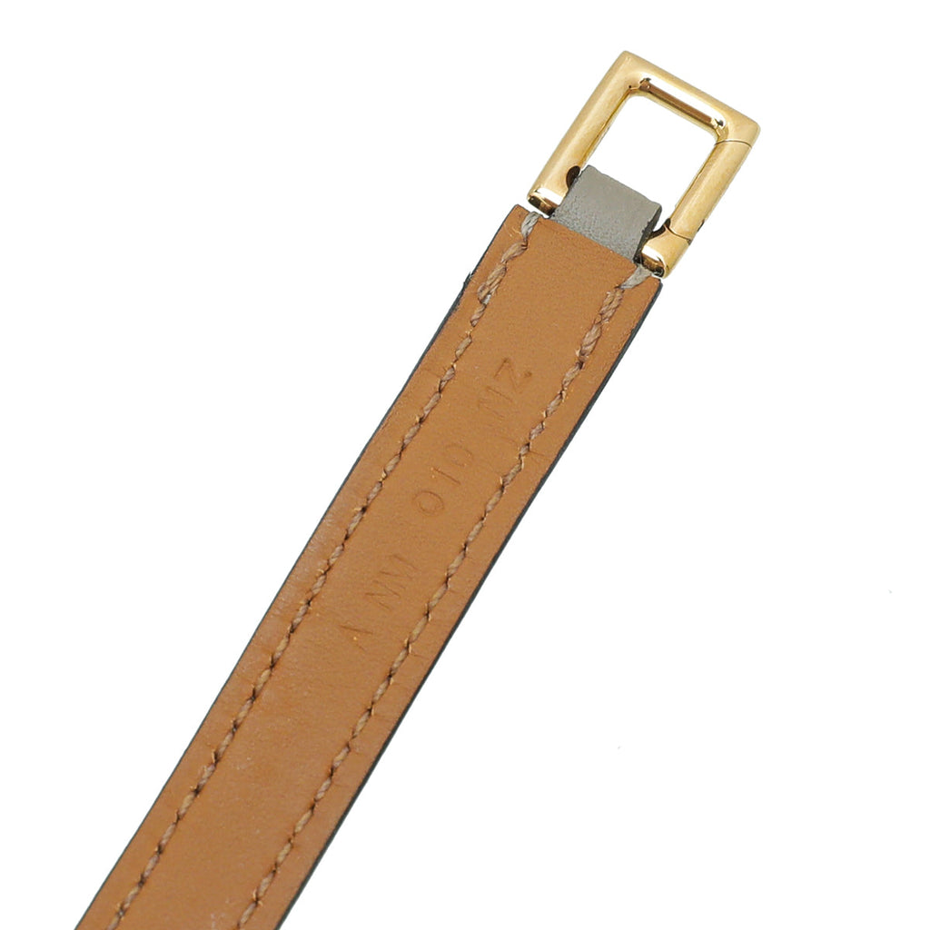 Hermes Etoupe Rivale Double Tour Bracelet
