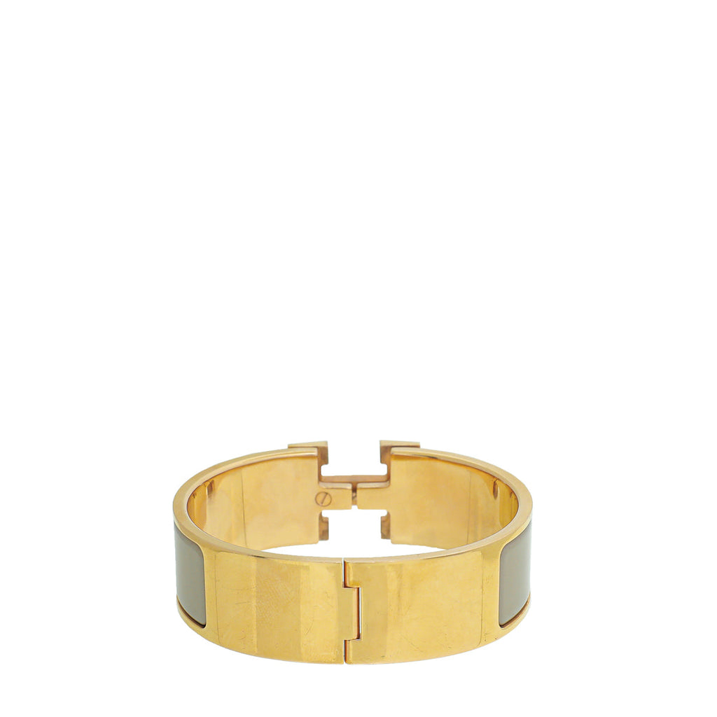 Hermes Marron Glace Clic Clac H Bracelet