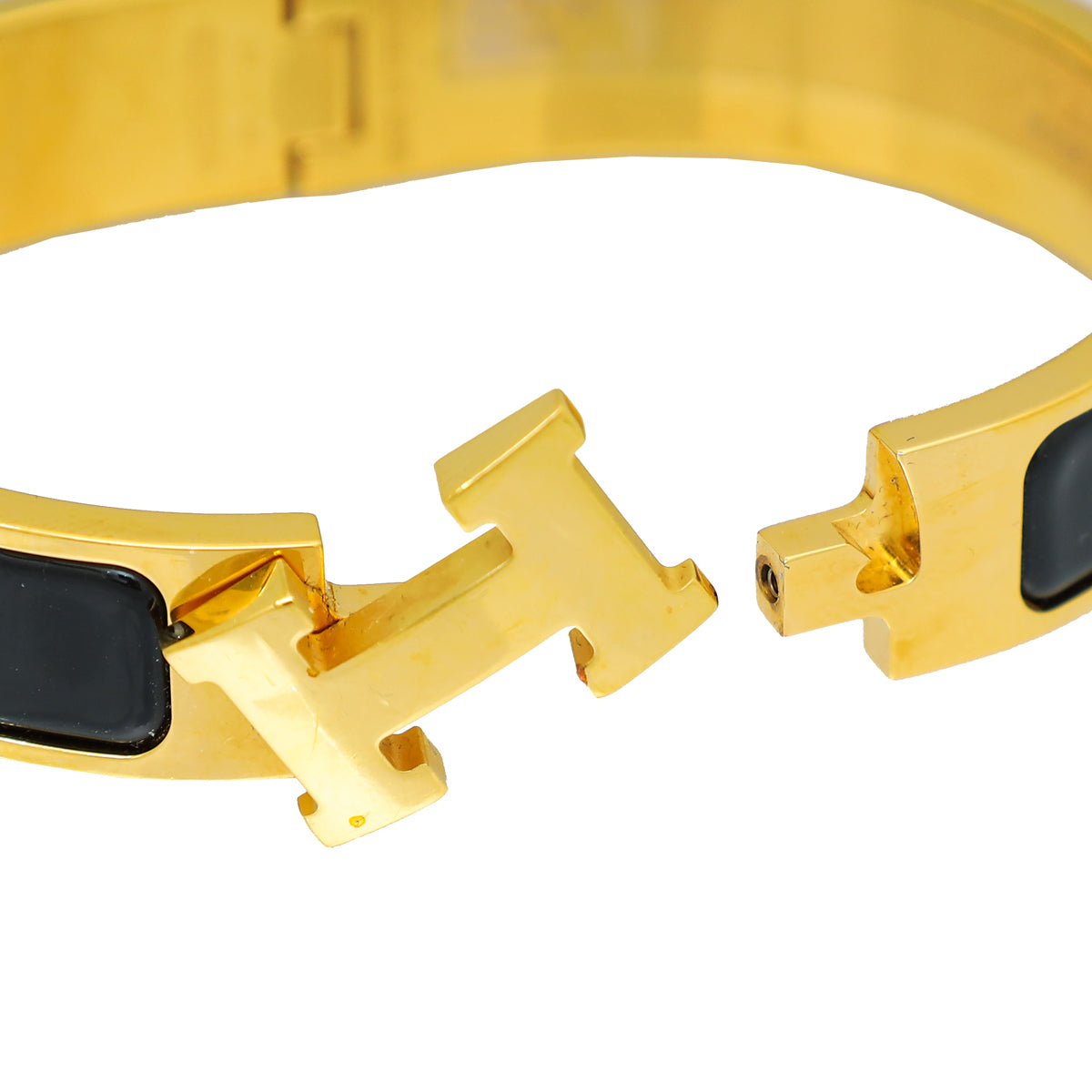 Hermes Noir Clic H PM Bracelet