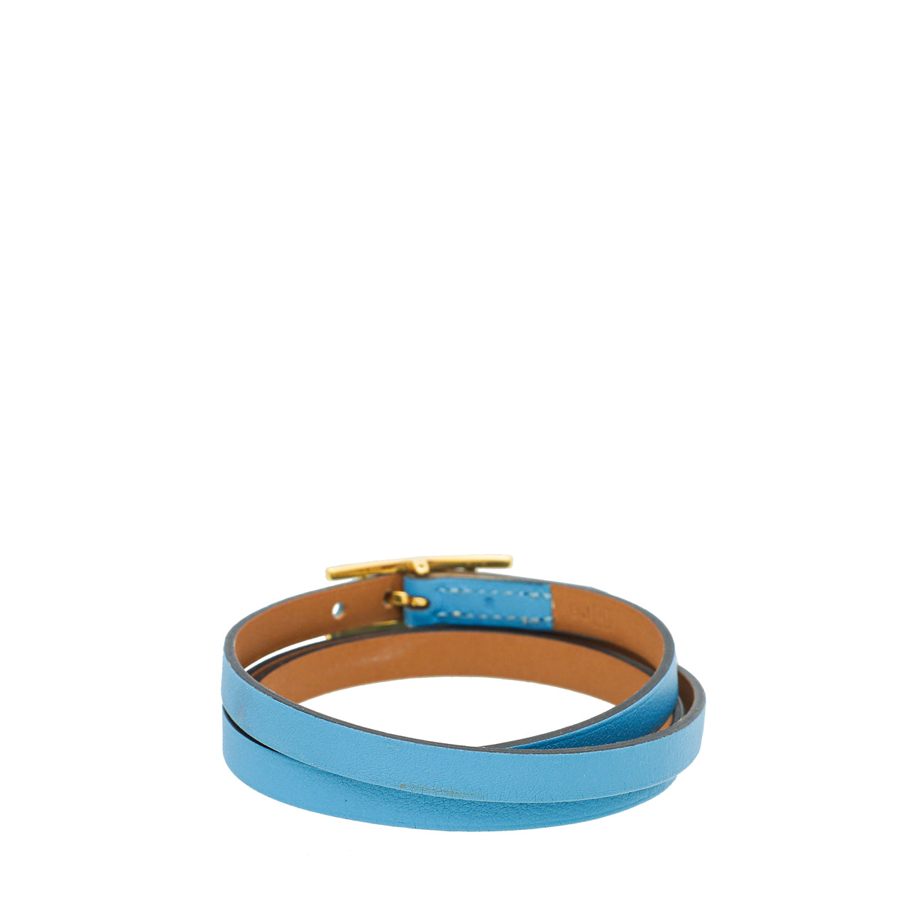 Hermes Blue Aztec Hapi 3 Small Bracelet