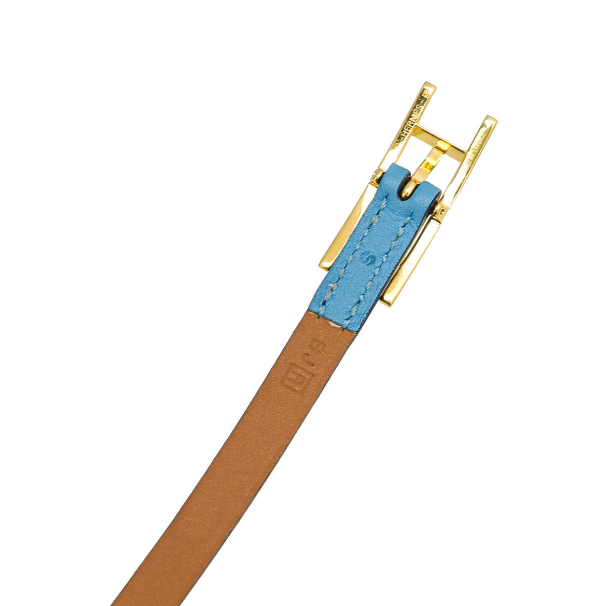 Hermes Blue Aztec Hapi 3 Small Bracelet