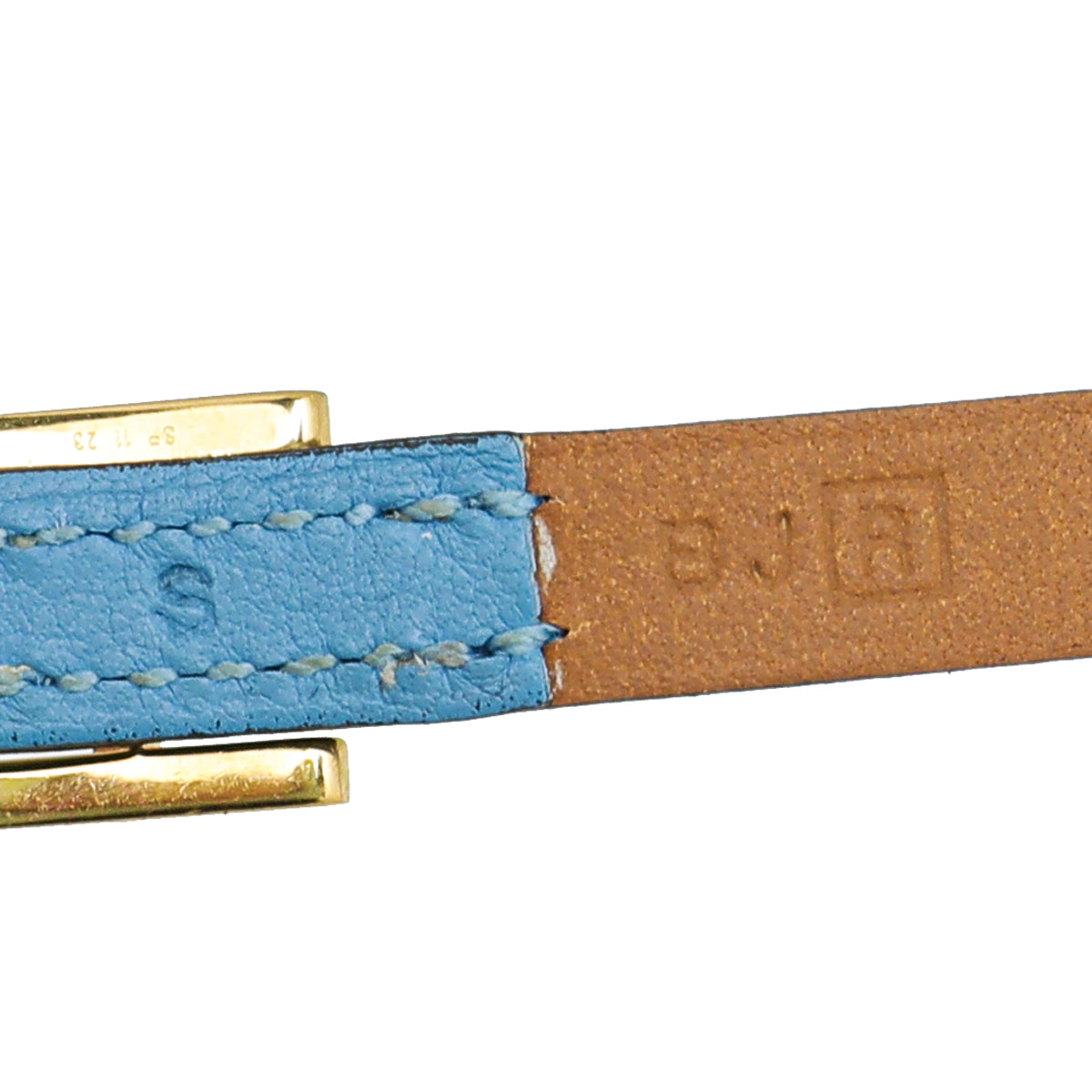 Hermes Blue Aztec Hapi 3 Small Bracelet