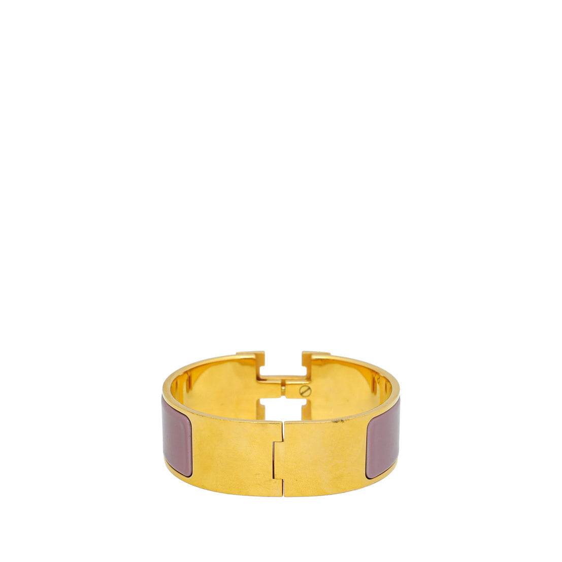 Hermes Mauve Clic Clac H GM Bracelet