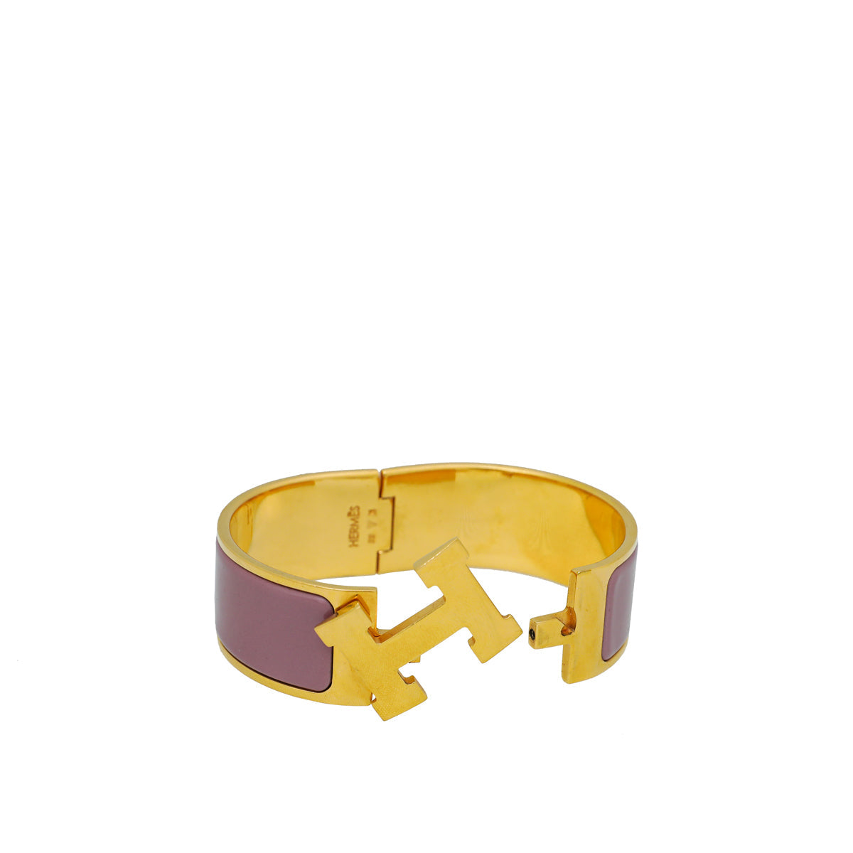 Hermes Mauve Clic Clac H GM Bracelet