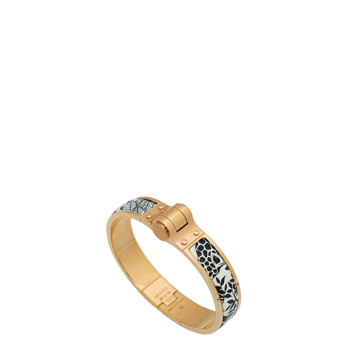 Hermes Bicolor The Three Graces Charniere Medium Bracelet