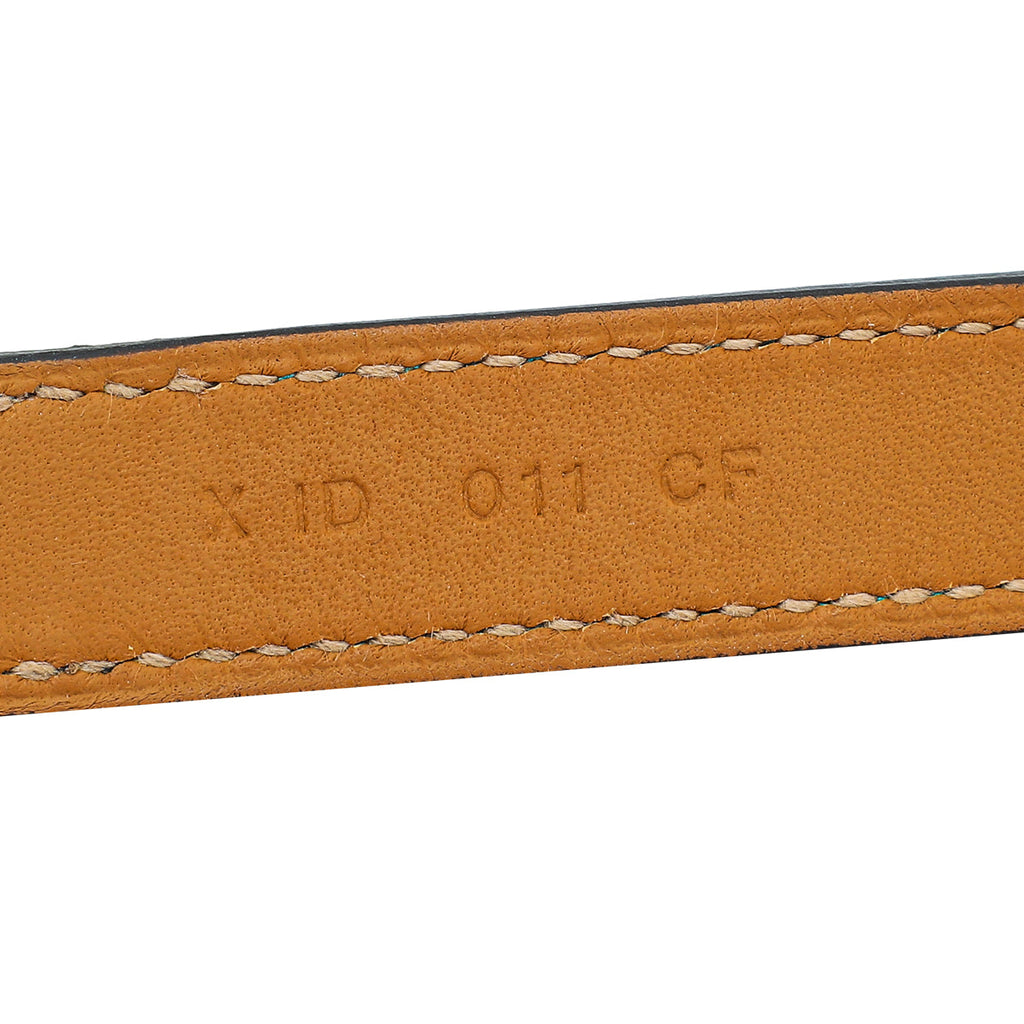 Hermes Bleu Paon Drag Double Tour Bracelet