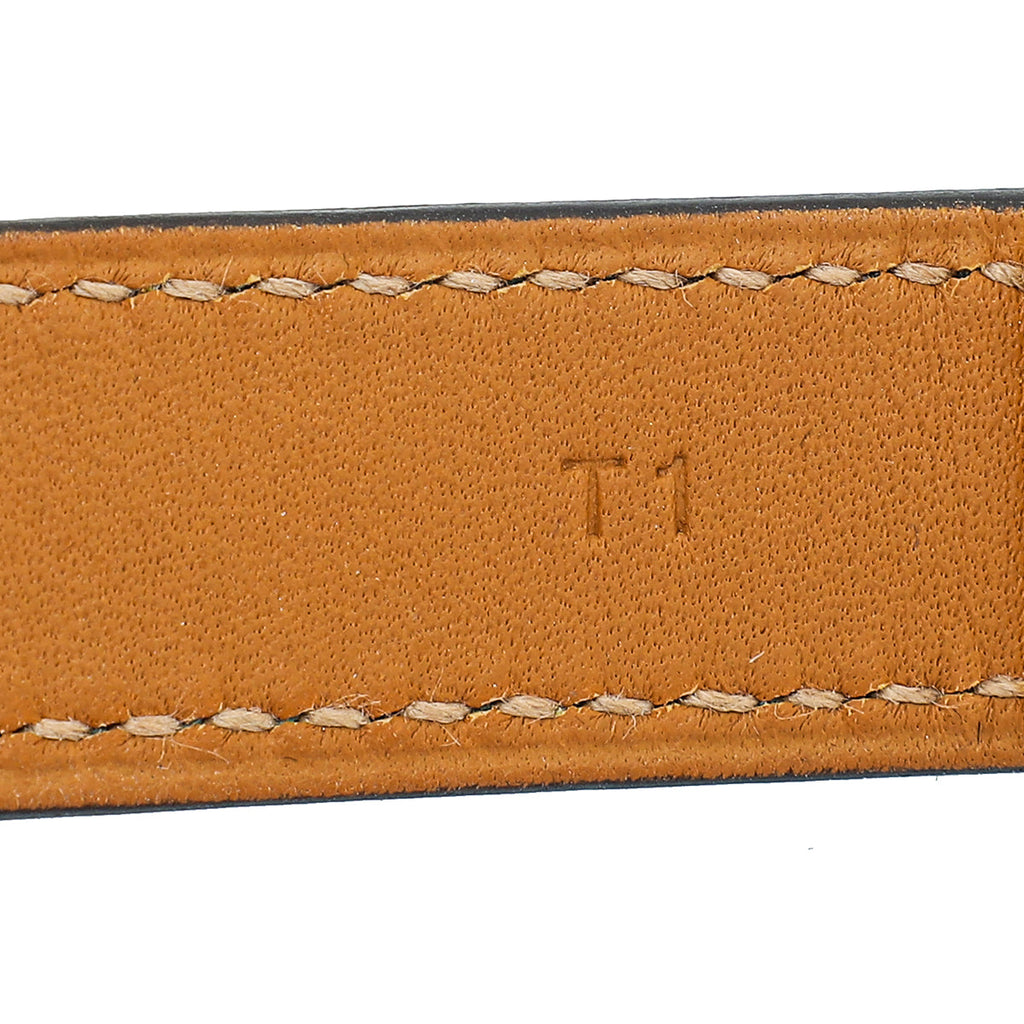 Hermes Bleu Paon Drag Double Tour Bracelet