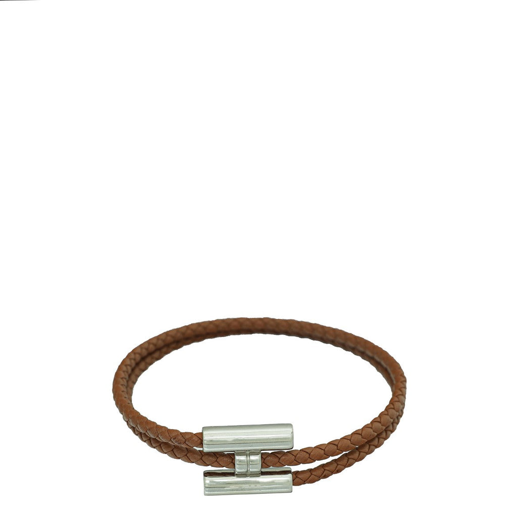 Hermes Gold Tournis Tresse Bracelet