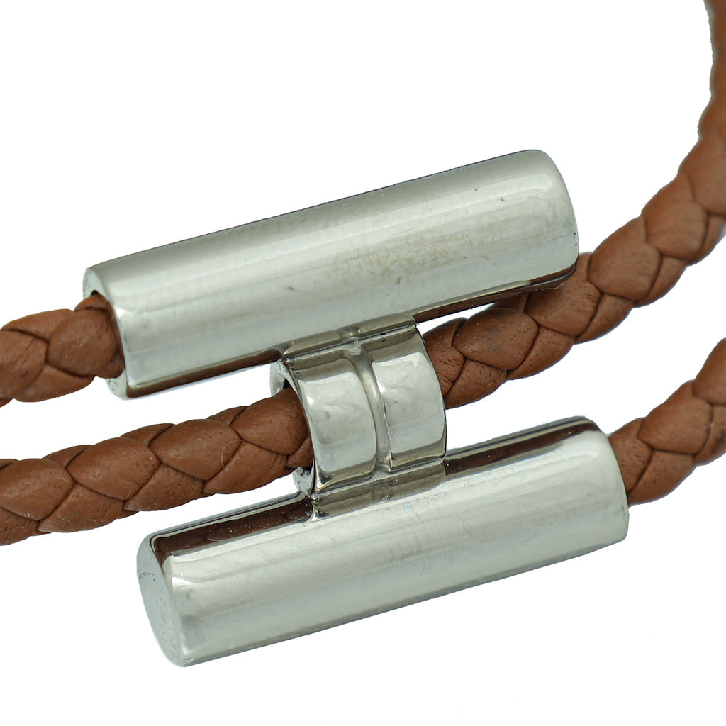 Hermes Gold Tournis Tresse Bracelet