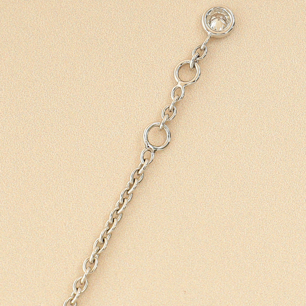 Hermes 18K White Gold Finesse Diamond Bracelet