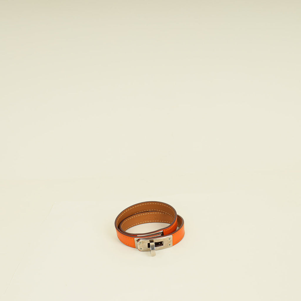 Hermes Feu Kelly Double Tour Bracelet