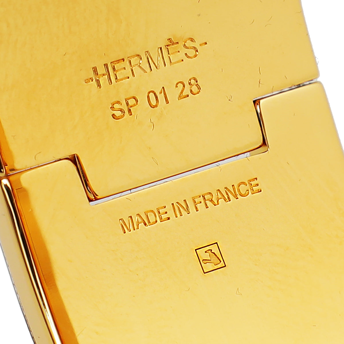 Hermes Noir Charniere Hinged Large Bracelet