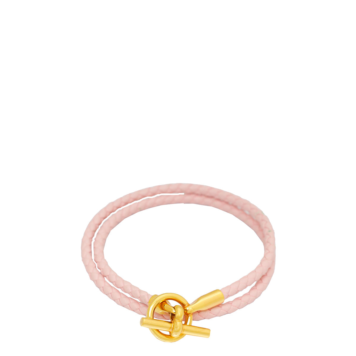 Hermes Rose Glenan Double Tour Bracelet