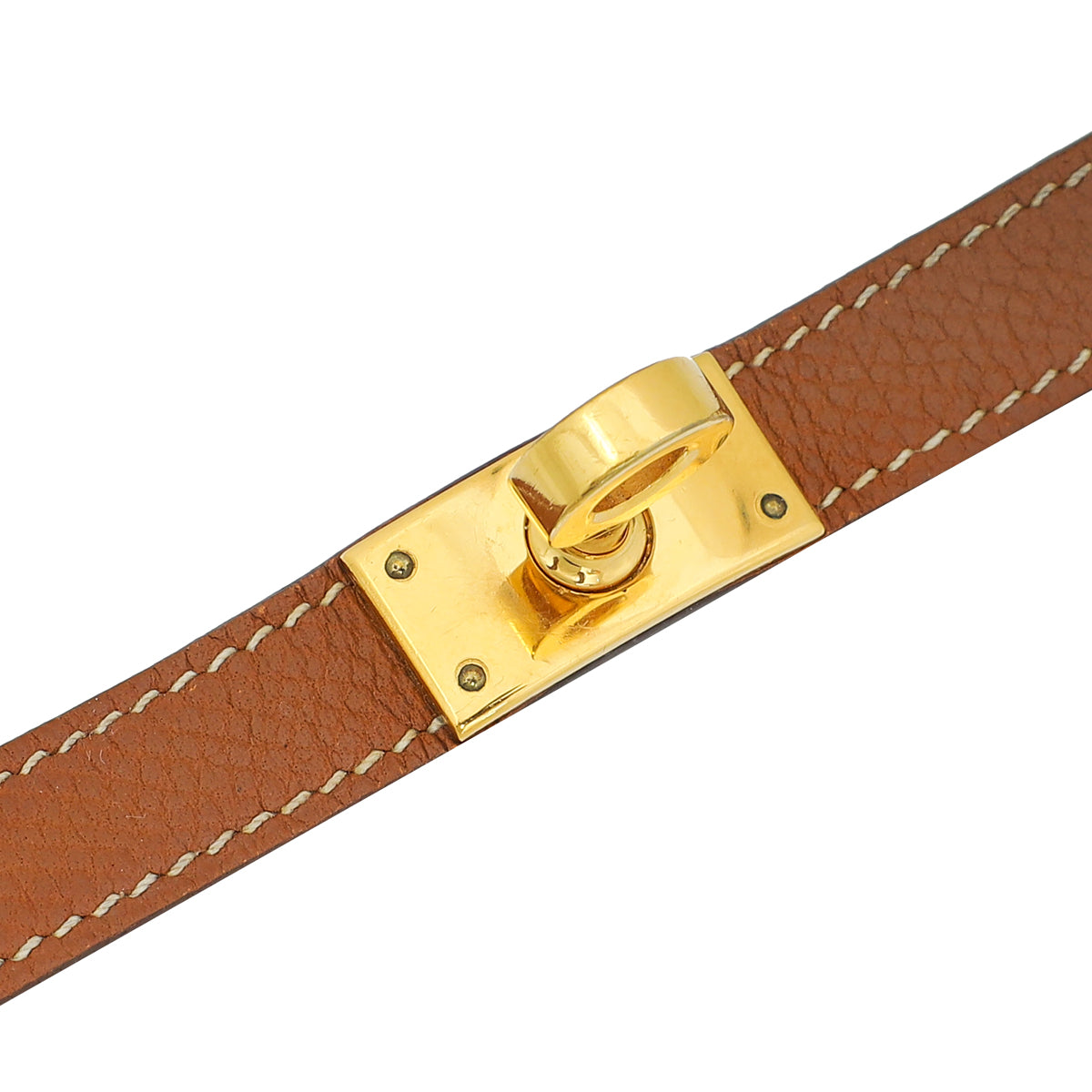 Hermes Gold Kelly Double Tour Bracelet