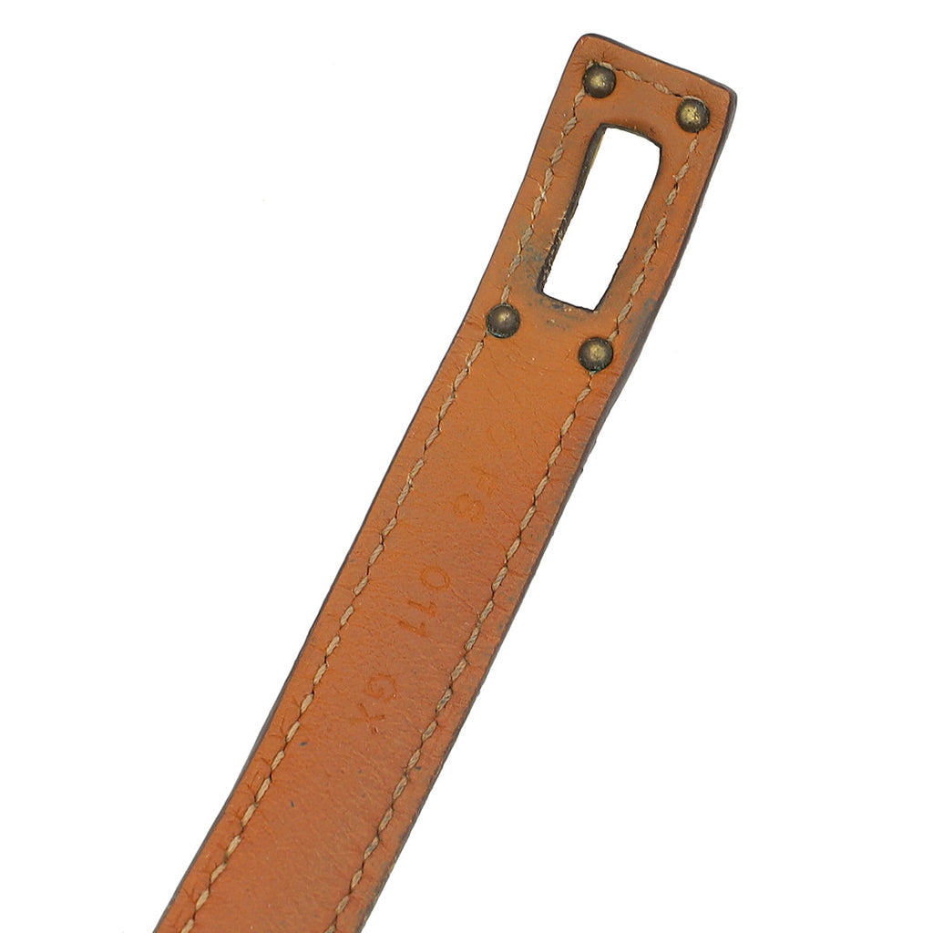 Hermes Gold Kelly Double Tour Bracelet