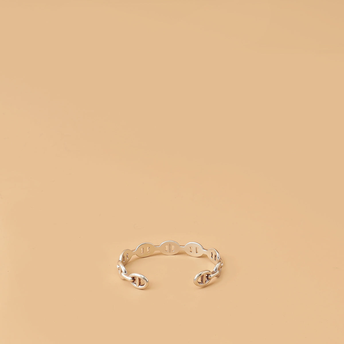 Hermes Sterling Silver Chaine d'ancre Enchainee Bracelet