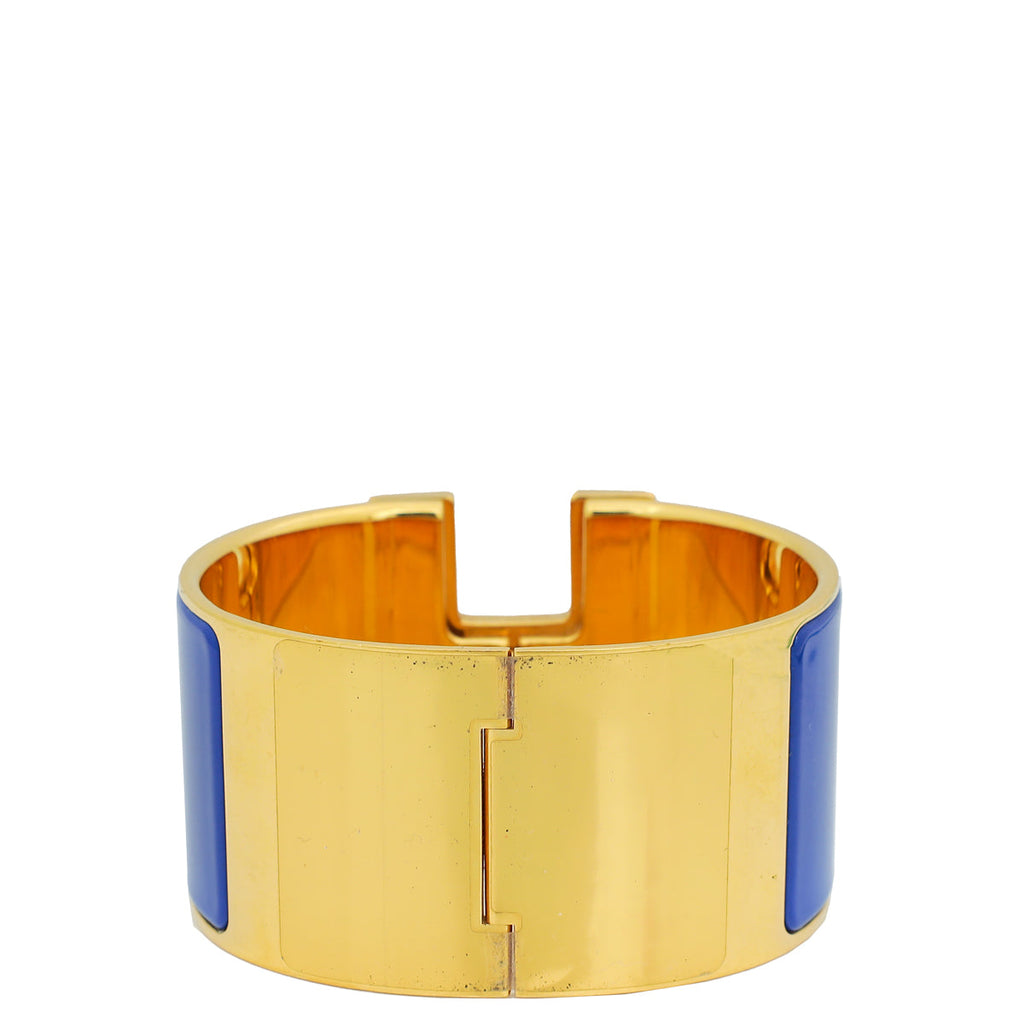 Hermes Blue CLic H XL Bracelet