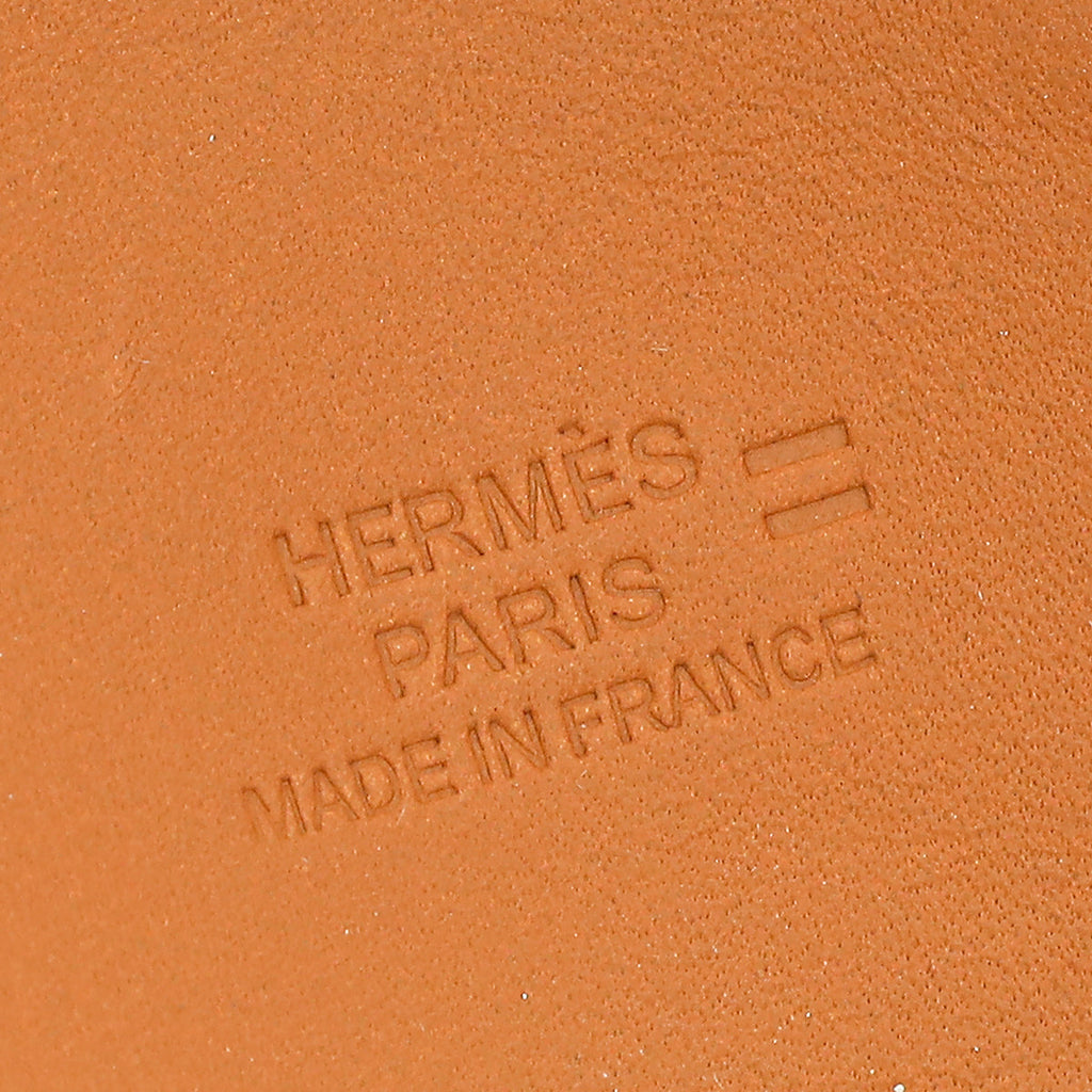 Hermes Orange Lizard Collier de Chien Bracelet