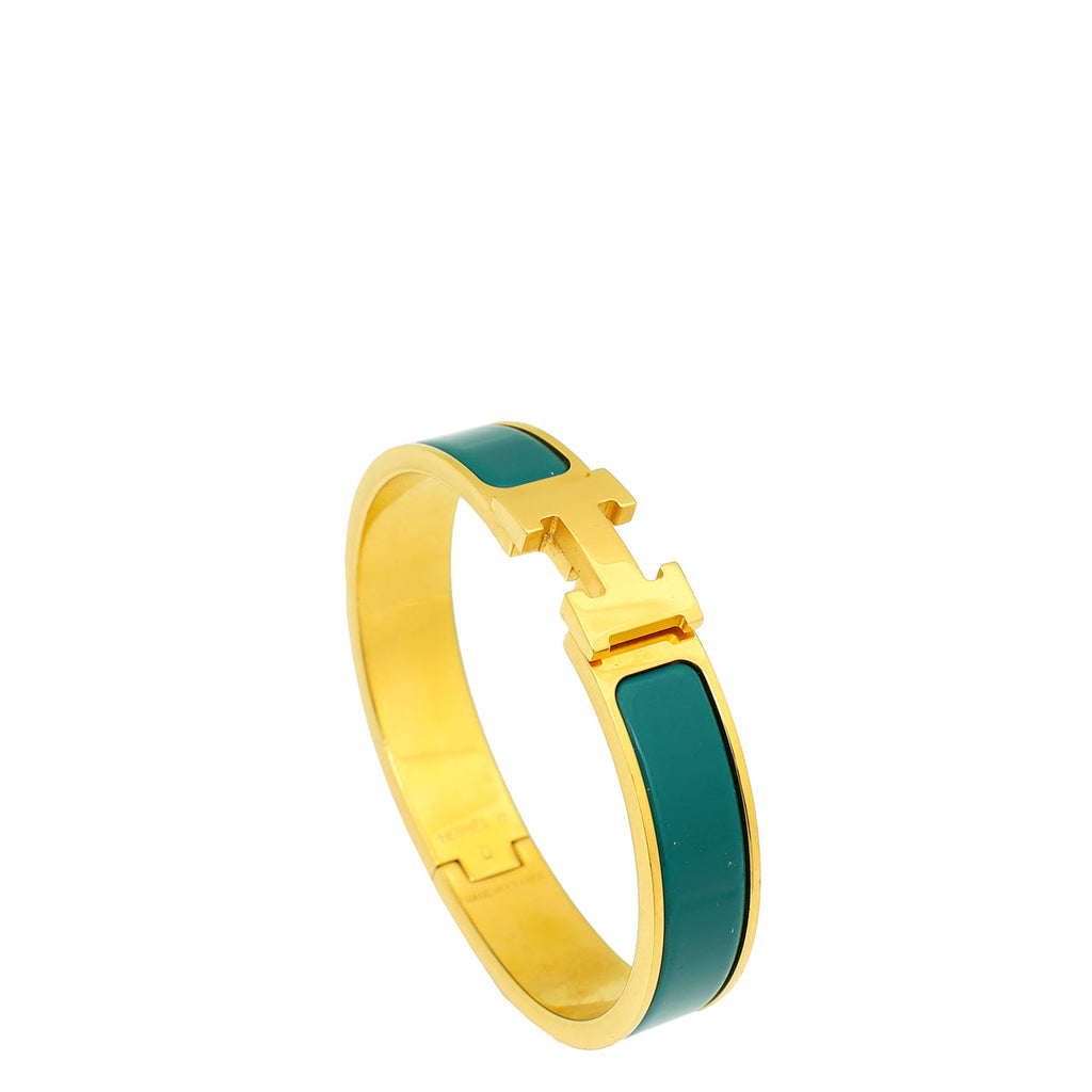 Hermes Teal Clic H PM Bracelet
