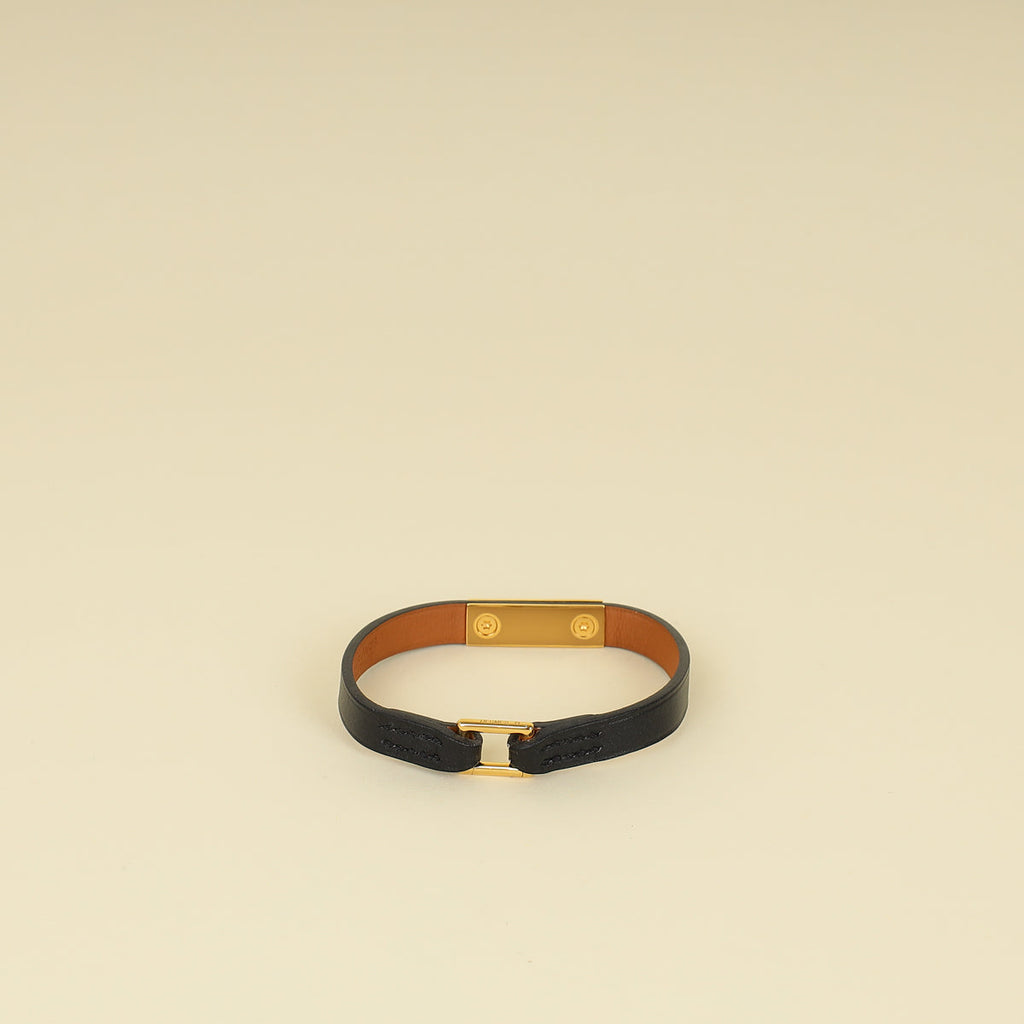 Hermes Noir Rivale Mini Bracelet