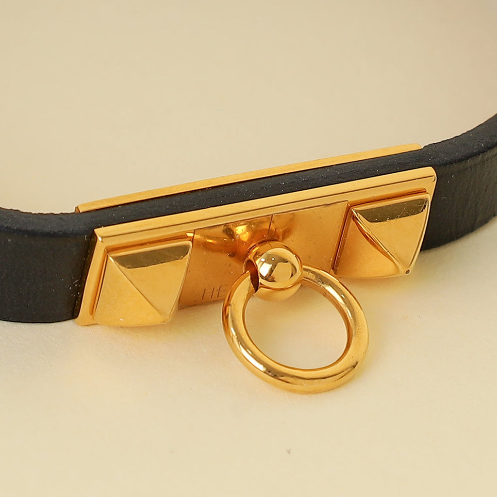 Hermes Noir Rivale Mini Bracelet
