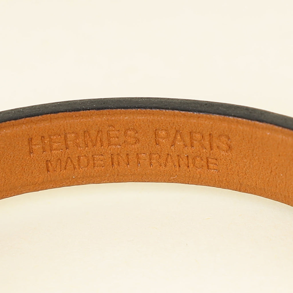 Hermes Noir Rivale Mini Bracelet