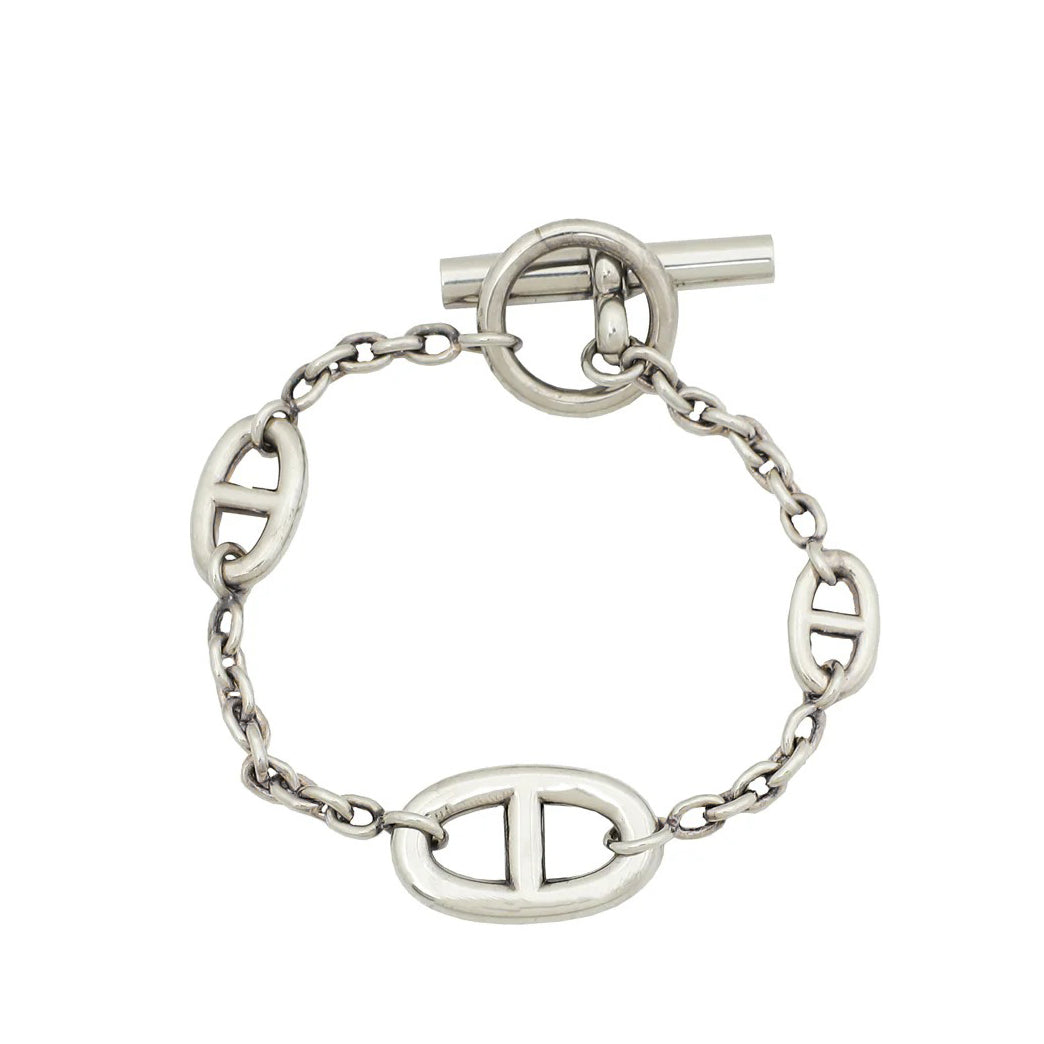Hermes Sterling Silver Farandole Bracelet