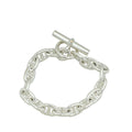 Hermes Sterling Silver Chaine D'Ancre Bracelet 17