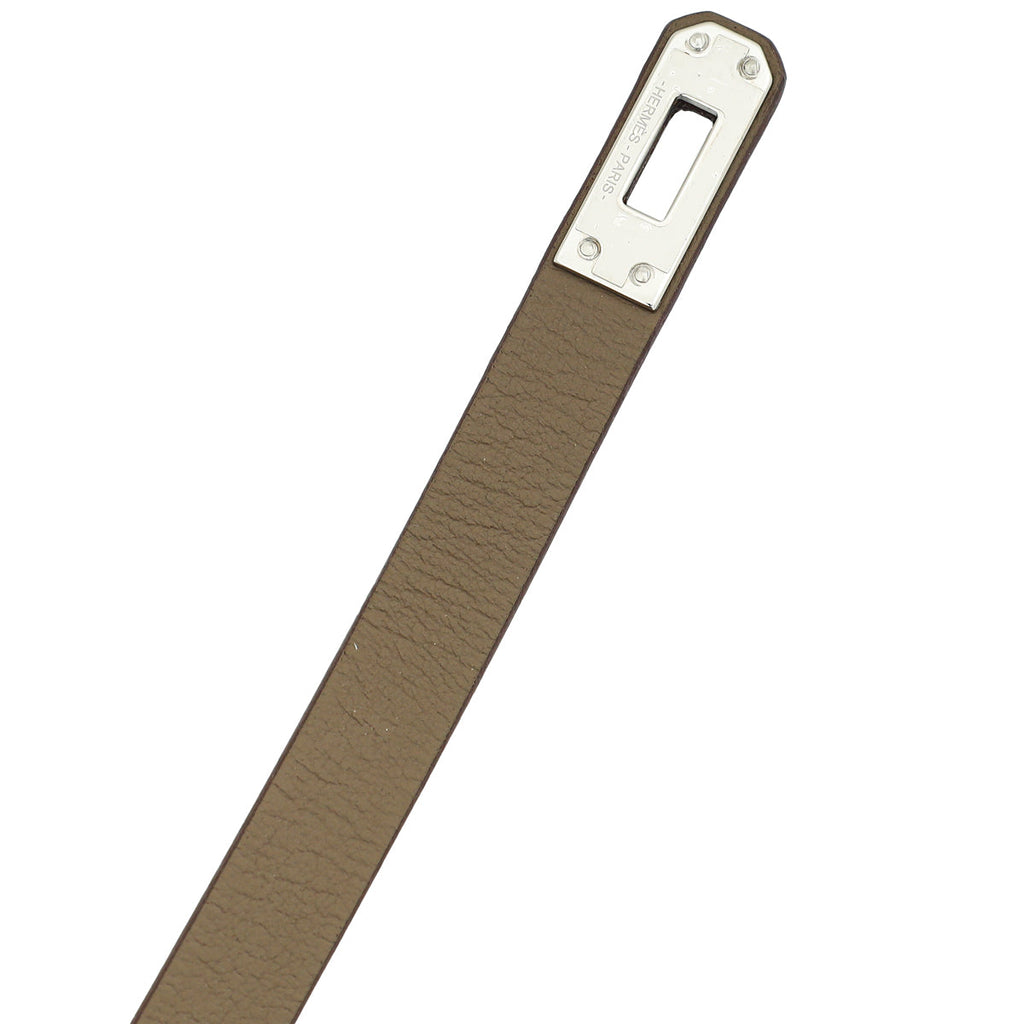Hermes Etoupe Mini Kelly Double Tour Bracelet