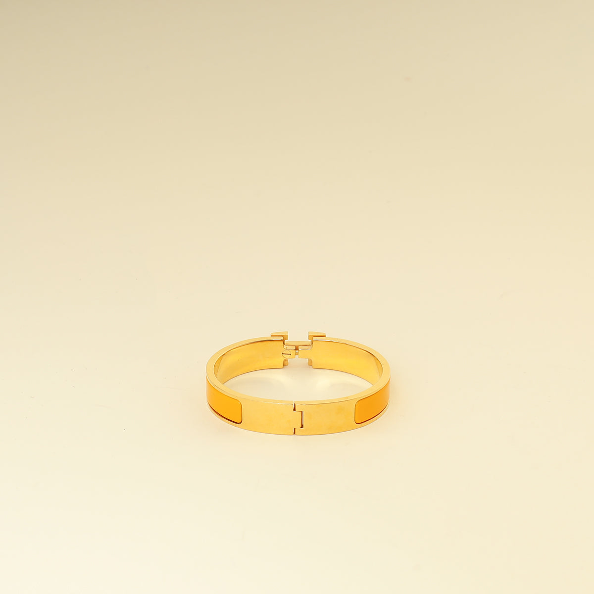 Hermes Jaune Madras Clic H PM Bracelet