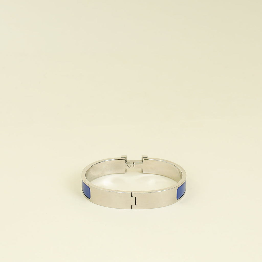 Hermes Matt Bleu Clic HH Bracelet Men's