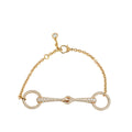 Hermes 18K Rose Gold Diamond Filet d'Or Very Small Model Bracelet
