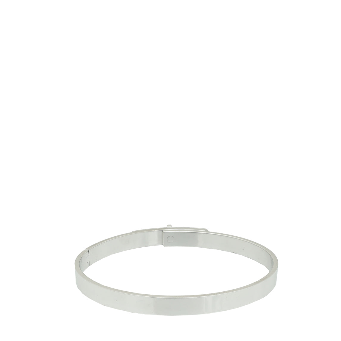 Hermes 18K White Gold Diamond Kelly Small Model Bracelet
