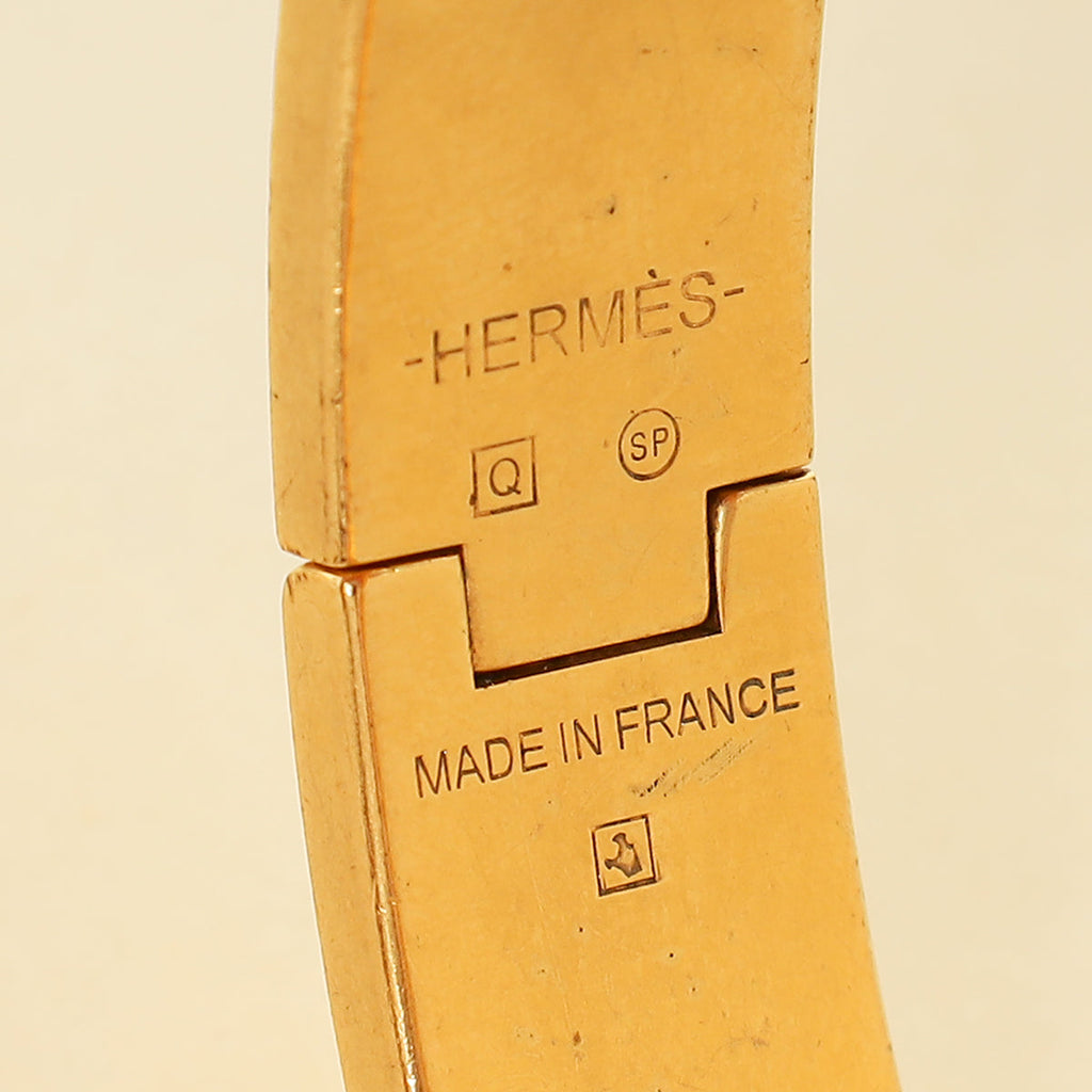 Hermes Noir Clic H GM Bracelet