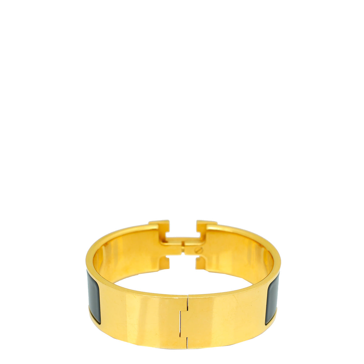 Hermes Noir Clic Clac GM Bracelet