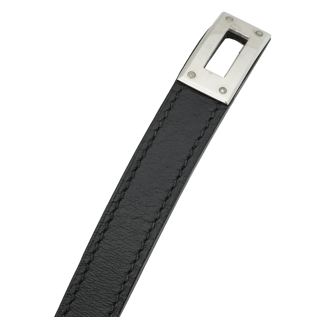 Hermes Black Kelly Double Tour Small Bracelet