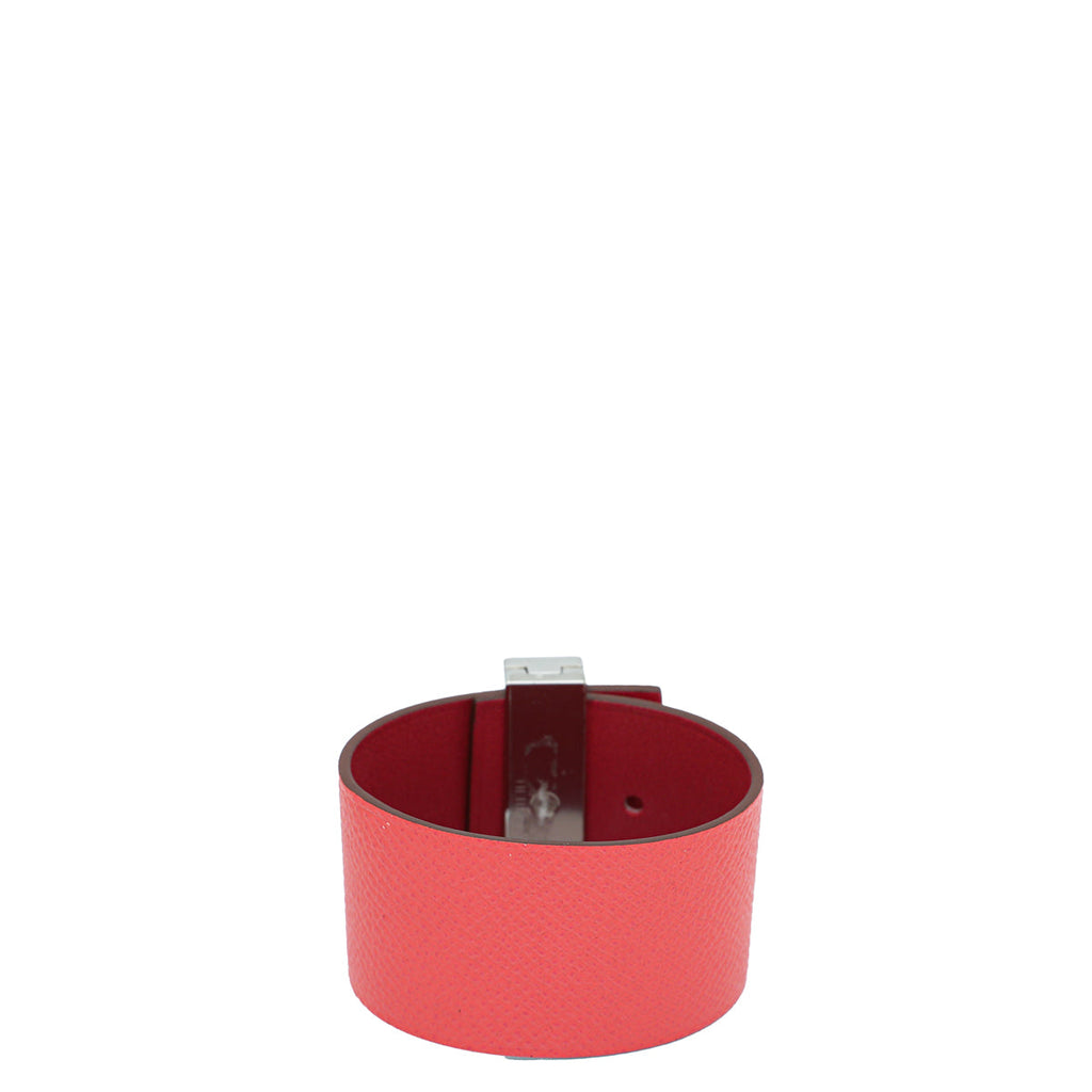 Hermes Rose Jaipur Vermillion Imprevisible Reversible PM Bracelet