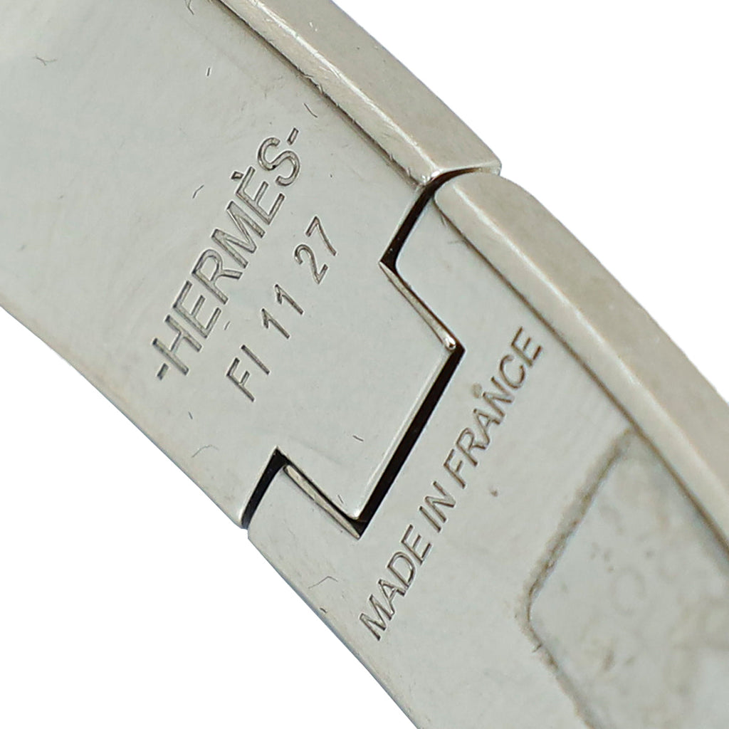 Hermes Rose Florida Clic H Bracelet