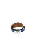 Hermes Blue Kelly Double Tour Medium Bracelet