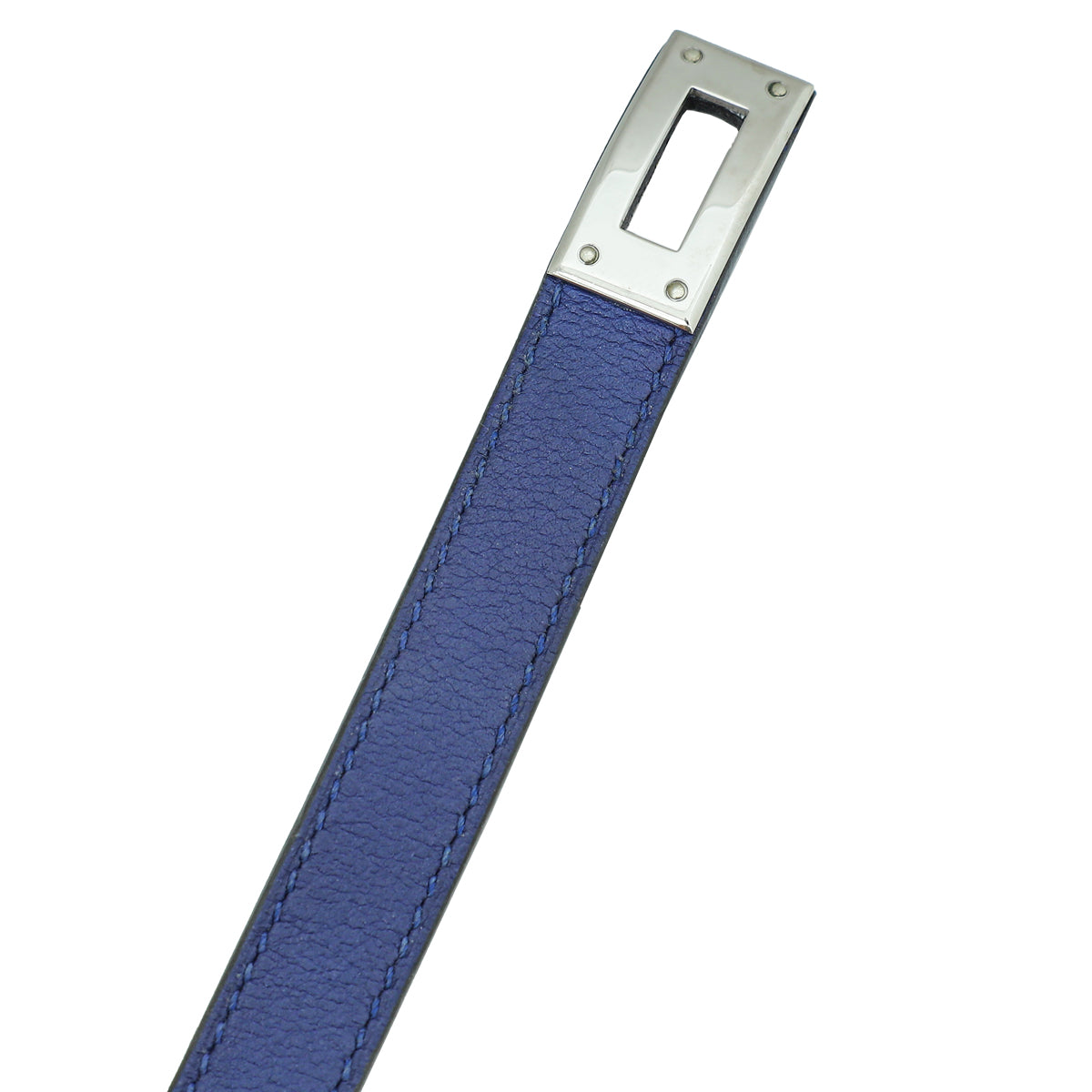 Hermes Blue Kelly Double Tour Medium Bracelet