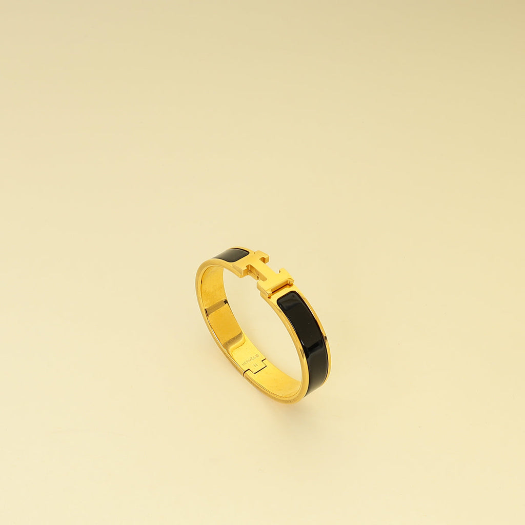 Hermes Noir Clic H PM Bracelet
