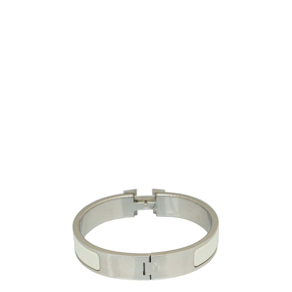 Hermes Blanc Clic H Bracelet