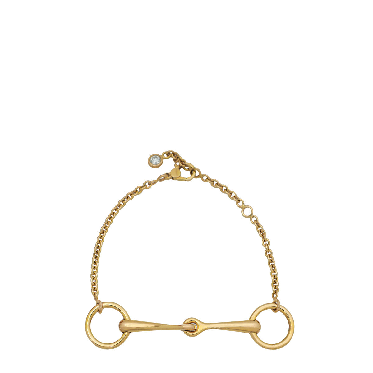 Hermes 18K Rose Gold Diamond Filet d'Or Very Small Bracelet