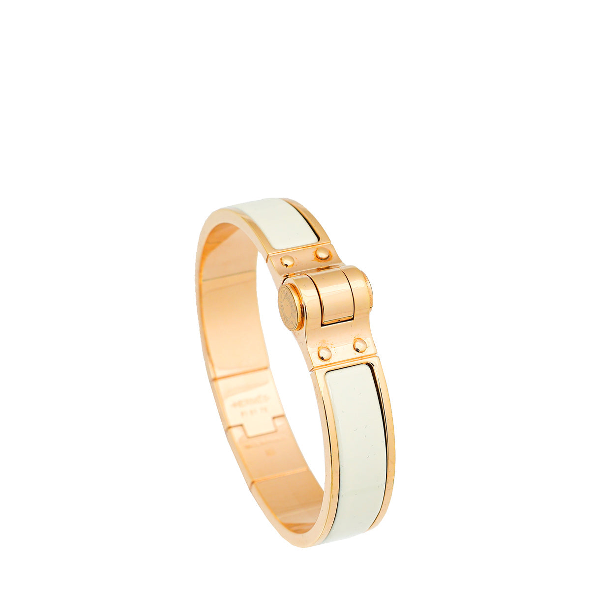 Hermes Craie Plain Hinge Bracelet