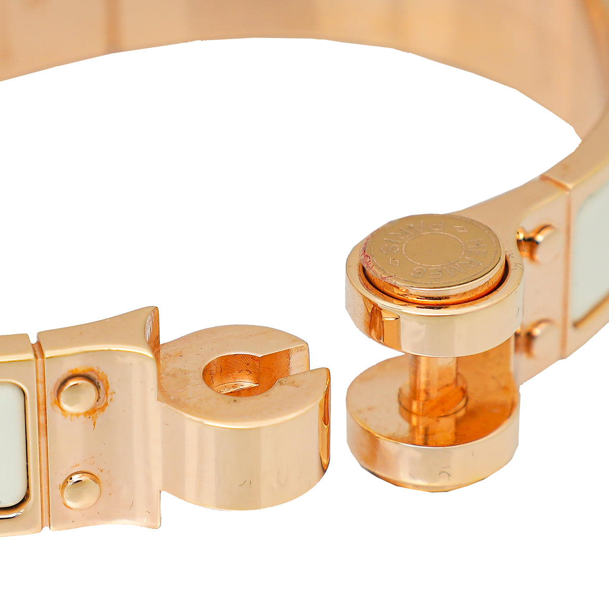 Hermes Craie Plain Hinge Bracelet